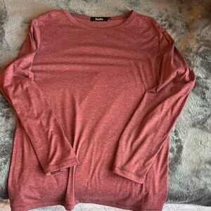 Sunbs Long Sleeve Red Top